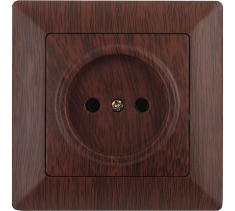 Розетка Intro 420110 2P, 16А, 250В, СУ, Solo, венге Б0043310