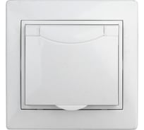 Розетка Intro 1А20701 2PE Schuko с крышкой, шторки, 16А, 250В, СУ, AlCu, Plano Б0038596
