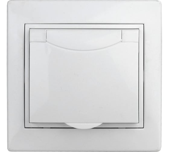 Розетка Intro 1А20701 2PE Schuko с крышкой, шторки, 16А, 250В, СУ, AlCu, Plano Б0038596