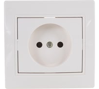 Розетка Intro 2P, 16А, 250В, IP20, СУ, Plano, слоновая кость Б0027608