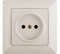 Розетка Intro 420102 2P, 16А, 250В, СУ, Solo, слоновая кость Б0043306