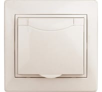 Розетка Intro 2P+E Schuko с крышкой, 16А, 250В, IP20, СУ, Plano, слоновая кость Б0027612