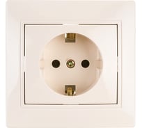 Розетка Intro 2P+E Schuko, 16А, 250В, IP20, СУ, Plano, слоновая кость Б0027610
