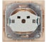 Розетка Intro 2P+E Schuko с крышкой, 16А, 250В, IP20, СУ, Plano, шампань Б0030063 3