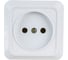 Розетка Intro 2Э20101 2P, 16А, 250В,ОУ, б.м.п., Quadro, белый 3 Б0038870 1