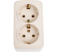 Розетка Intro 320402 2х2PE Schuko,16А, 250В, IP20, ОУ, Polo, слоновая кость Б0036131
