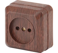 Розетка Intro 220110 2P, 16А, 250В, IP20, ОУ, Quadro, венге 3600 Б0030123