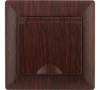 Розетка Intro 420310 2PE Schuko с крышкой, 16А, 250В, СУ, Solo, венге Б0043324