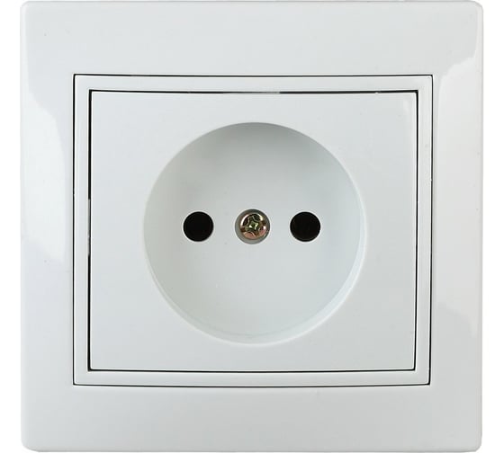 Розетка Intro 2P, 16А, 250В, IP20, СУ, Plano, белый Б0027607 1
