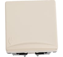 Двухполюсная розетка Simon с заземлением с откидной крышкой, IP40, с защитными шторками S27 27490-32