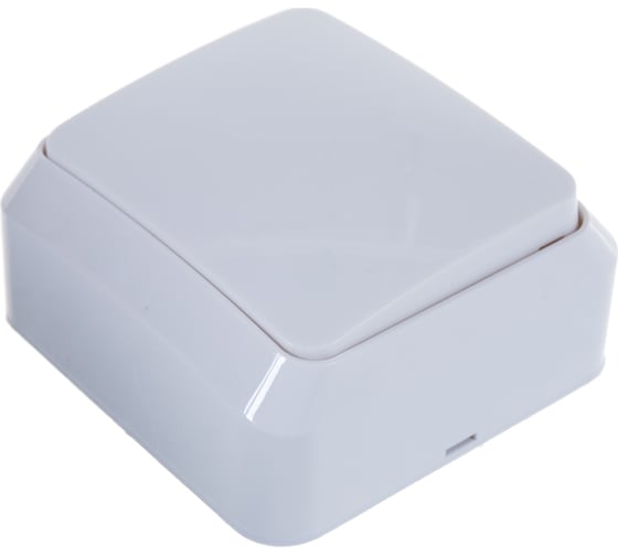 Выключатель Smartbuy 1-клавишный 10А белый Юпитер SBE-03w-10-SW1-0