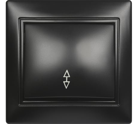 Проходной выключатель Smartbuy 1-клавишный 10А черный Венера SBE-01b-10-SW12-0-c