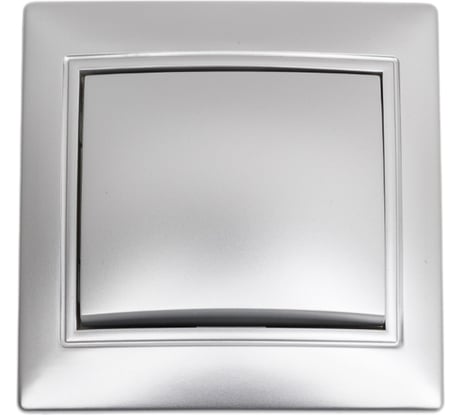 Выключатель Smartbuy 1-клавишный 10А серебро, Венера SBE-01s-10-SW1-0-c