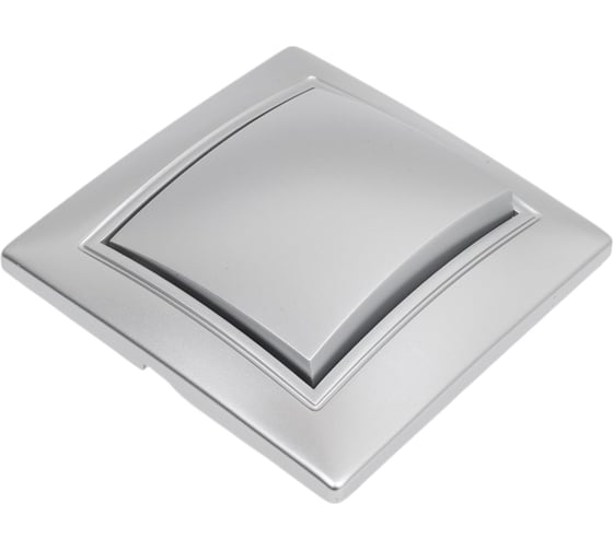Выключатель Smartbuy 1-клавишный 10А серебро, Венера SBE-01s-10-SW1-0-c