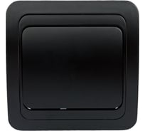 Выключатель Smartbuy 1-клавишный 10А черный Марс SBE-02b-10-SW1-0-c