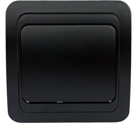 Выключатель Smartbuy 1-клавишный 10А черный Марс SBE-02b-10-SW1-0-c