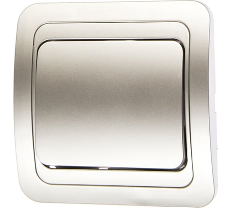 Выключатель Smartbuy 1-клавишный 10А серебро Марс SBE-02s-10-SW1-0-c