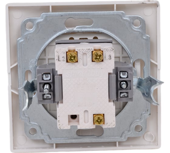 Выключатель Smartbuy 2-клавишный 10А белый Венера SBE-01w-10-SW2-0