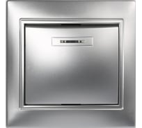 Выключатель Smartbuy 1-клавишный с индикатором 10А серебро, Венера SBE-01s-10-SW1-1-c