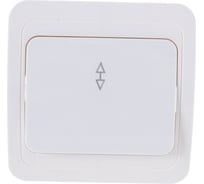 Проходной выключатель Smartbuy 1-клавишный 10А белый Марс SBE-02w-10-SW12-0