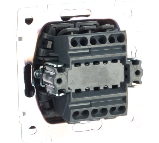 Выключатель Smartbuy 2-клавишный 10А черный Нептун SBE-05b-10-SW2-0