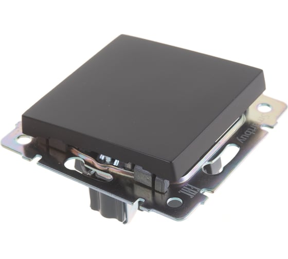 Выключатель Smartbuy 1-клавишный 10А черный Нептун SBE-05b-10-SW1-0