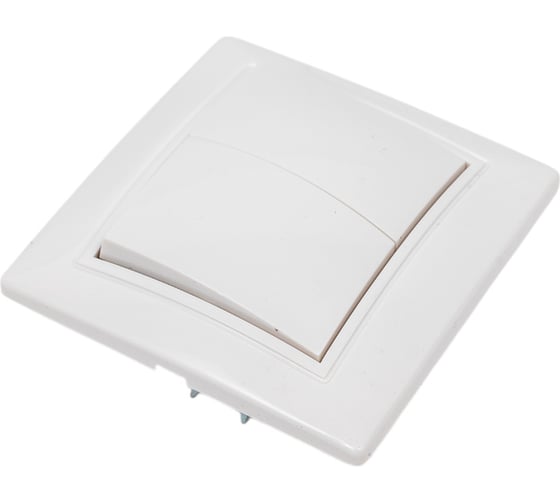 Выключатель Smartbuy 2-клавишный 10А белый, керамика Венера SBE-01w-10-SW2-0-c