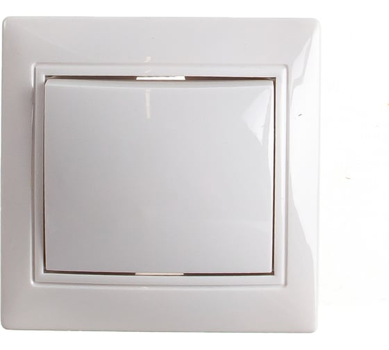 Выключатель Smartbuy 1-клавишный 10А белый Венера SBE-01w-10-SW1-0