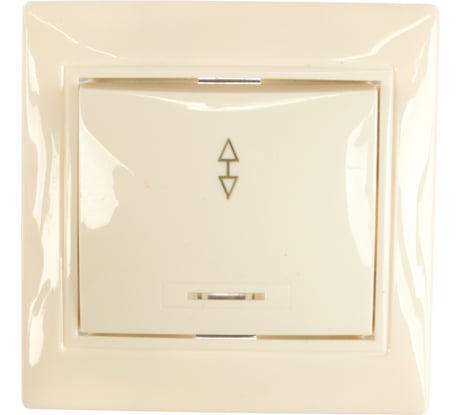 Проходной выключатель Smartbuy 1-клавишный с индикатором 10А белый Венера SBE-01w-10-SW12-1