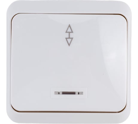 Проходной выключатель Smartbuy 1-клавишный с индикатором 10А белый Юпитер SBE-03w-10-SW12-1