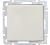 Проходной выключатель Smartbuy 2-клавишный 10А бежевый Нептун SBE-05i-10-SW22-0
