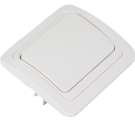Выключатель Smartbuy 1-клавишный 10А белый, керамика Марс SBE-02w-10-SW1-0-c