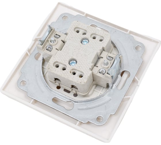 Выключатель Smartbuy 1-клавишный 10А белый, керамика Венера SBE-01w-10-SW1-0-c