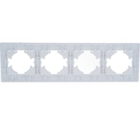 Рамка GUSI ELECTRIC Bravo 4-местная, цвет белый С1040-001