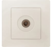 Антенная розетка GUSI ELECTRIC Bravo одинарная, СУ, бежевая С10А1-003-СБ