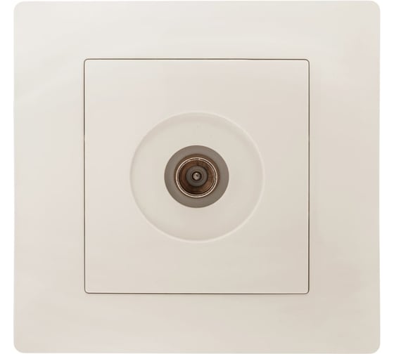 Антенная розетка GUSI ELECTRIC Bravo одинарная, СУ, бежевая С10А1-003-СБ 1