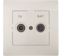 Розетка TV+SAT GUSI ELECTRIC Bravo оконечная СУ, бежевый С10TS1-003-СБ