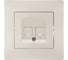 Компьютерная розетка GUSI ELECTRIC Bravo RJ45, двойная, СУ, бежевый С10К2-003-СБ 1