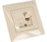 Компьютерная розетка GUSI ELECTRIC Bravo RJ45, двойная, СУ, бежевый С10К2-003-СБ 5