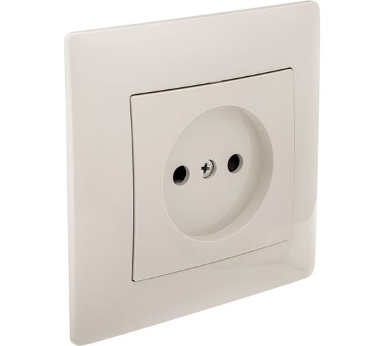 Розетка GUSI ELECTRIC Bravo без БЗК, с ЗП, СУ, 16А, 250 В, бежевая С10Р2-003-СБ