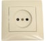 Розетка GUSI ELECTRIC Bravo без БЗК, с ЗП, СУ, 16А, 250 В, бежевая С10Р2-003-СБ 1