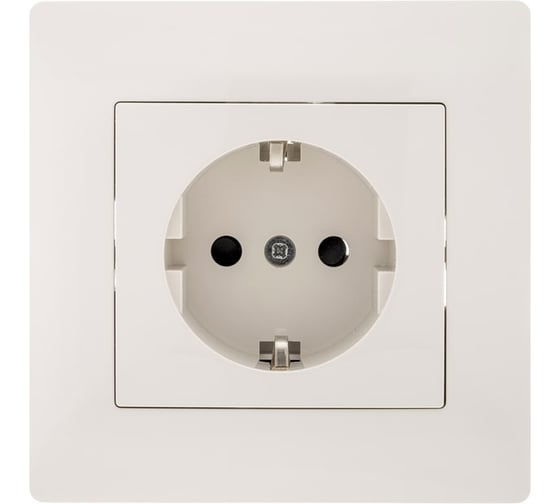 Розетка GUSI ELECTRIC Bravo с БЗК, с ЗП, СУ, 16А, 250 В, бежевая С10Р4-003-СБ 1