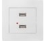 Розетка USB GUSI ELECTRIC Bravo двойная, СУ, белый С10USB2-001-СБ 2