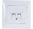 Телефонная розетка GUSI ELECTRIC Bravo RJ12, двойная, СУ, белый С10Т2-001-СБ 1
