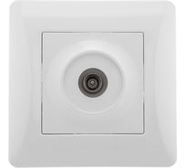 Антенная розетка GUSI ELECTRIC Ugra одинарная, СУ, белый С11А1-001-СБ