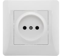 Розетка GUSI ELECTRIC Ugra без БЗК, с ЗП, СУ, 16А, 250В, белый С11Р2-001-СБ