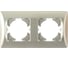 Рамка GUSI ELECTRIC Ugra 2-местная, цвет серебро С1120-004 1