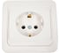 Розетка Smartbuy 1-местная с заземлением 16А белая, керамика Марс SBE-02w-16-S1-Z-c 1