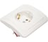 Розетка Smartbuy 1-местная с заземлением 16А белая, керамика Марс SBE-02w-16-S1-Z-c 2