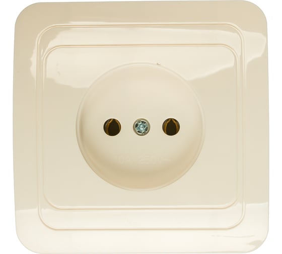 Розетка Smartbuy 1-местная без заземления 10А белая Марс SBE-02w-10-S1-N